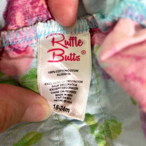 Ruffle Butts Floral Bubble Romper 18-24m One Piece - Picture 7 of 10
